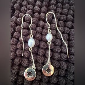 Dangly drop earrings